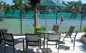 The courts belong to the Town and the programming is managed by the volunteer Tennis Club.