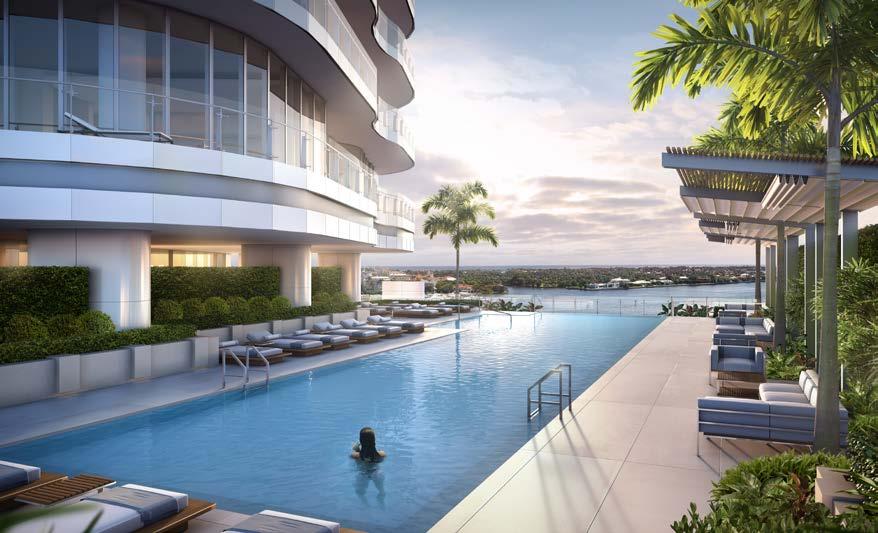 Palm Beach Island. Sumptuous condominiums have three to five bedrooms with up to 9,000 square feet of living space.