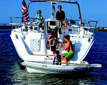 Tube One piece HIMC hull 2 chamber tube 3 layer reinforced seams 2 easy grip handles ROW. MOTOR. SAIL. TOW. Maximize your fun: add a Sail Kit.