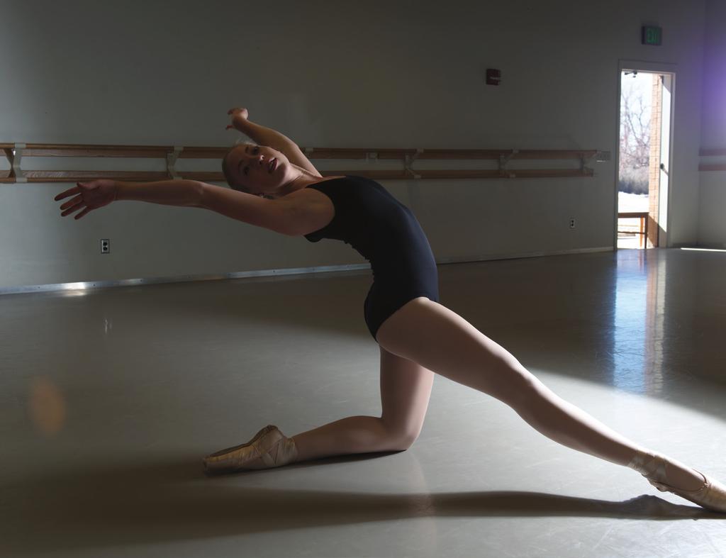 Dance technique classes take place at two large studios located at the Activity Center and