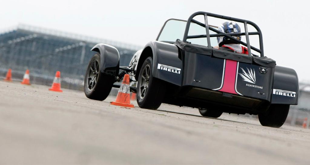 As with the skid car, a session in a Caterham was fun in its way (above), but Carl was left thinking that there s so much more to learn about the practicalities of motor racing than simply knowing