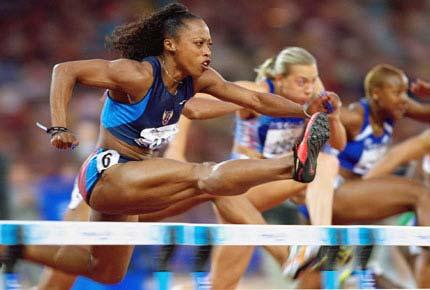 Leg Action The last stride of the approach to the hurdle is shortened (sometimes called a cut step ) in order to allow the