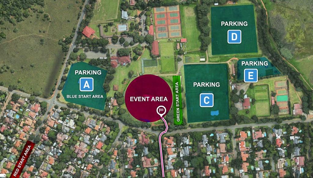 PARKING 1. Parking Area A will be used for VIP s, Disabled, Management and Emergency Services. a. Access to this are will be via Marks Park main gate only.