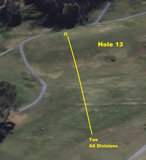 Are you starting to notice a pattern on the Par 3 s? Most of them are uphill drives, and Hole 13 is as well.