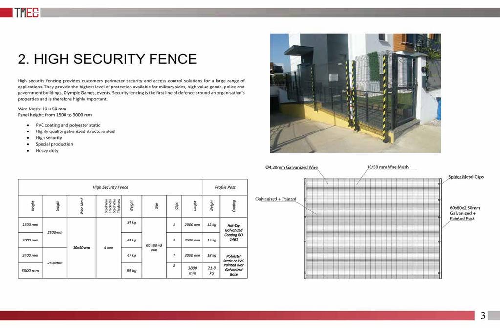 Security fencing is the first line of defence around an organisation's properties and is