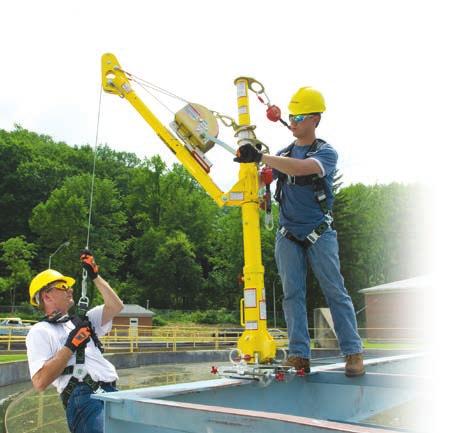 rescue, industrial presses, bridge cranes, large cranes, limited horizontal lifeline applications n 14-in. (0.