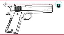 Zenith Firearms www.zenithfirearms.com 7. FIRING Grip your pistol fi rmly in such a way as to disengage the grip safety. Point the pistol at your intended target and assume a proper shooting stance.