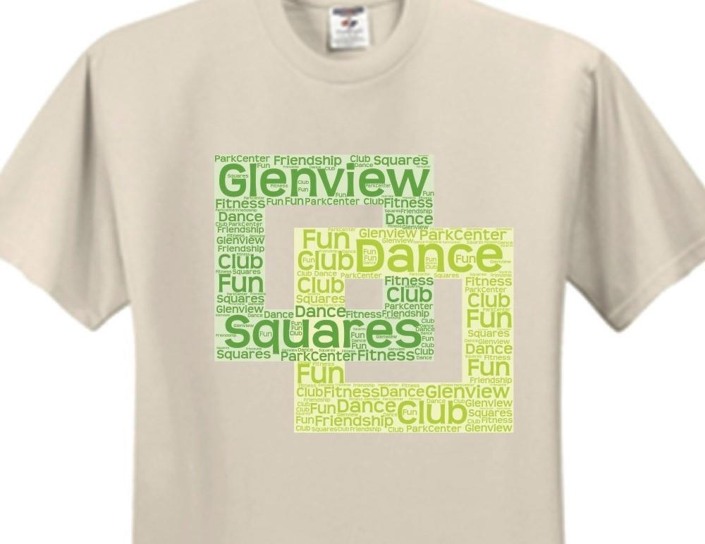 GLENVIEW SQUARES T- SHIRT Our club color is green, our club motto is fun, and our club garb is... coming soon in the form of a T-shirt!
