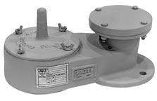 VACUUM RELIEF VALVE Model 1300A Sizes 2 through 12 Vacuum settings 0.5 oz/in 2 to 12 PSIG Available in aluminum (type 356), carbon steel, stainless steel and other materials.
