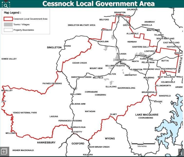 Cessnock LGA is located in the Hunter Valley, approx. 2hrs (120km) north of Sydney Population of approx. 55,000 Approx.