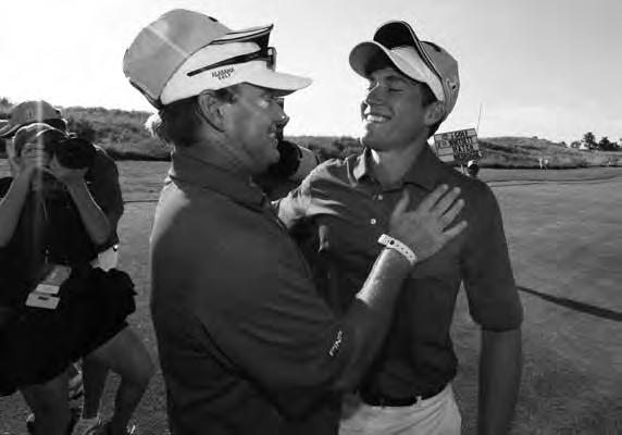 Top-10 NCAA Finishes 4 NCAA Regional Championship (2009, 2012, 2013 & 2014) Head coach Jay Seawell congratulates Robby Shelton after winning the 2014 national championship.