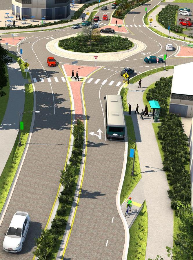 DESIGN CONSIDERATIONS The Draft Corridor Plan addresses the following design considerations: - Transit - Pedestrians - Bicycles - Roundabout Design - Critical Areas