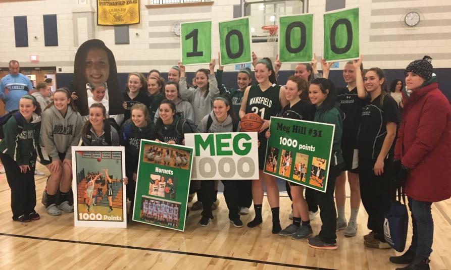 A win against Franklin would clinch at least a share of a third straight league title for the Hornets, while senior center Meg Hill was only seven points away from reaching 1,000 for her career.