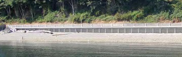 Rock breakwater protecting Shilshole marina Puget Sound, Seattle waterfront Bulkhead: A