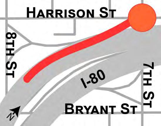 7th Street & Harrison Street 14 Curb bulb-outs Leading pedestrian signal Bike