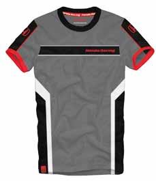 Easily match this t-shirt with any other garment of the Honda Racing collection, or simply wear it with jeans to spice up your everyday outfit.