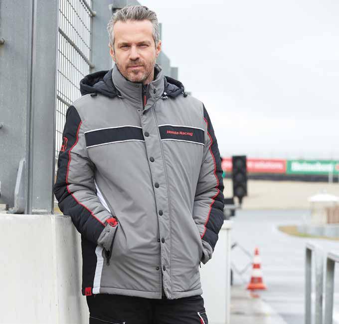 HONDA RACING WINTER JACKET Let this beautiful winter jacket keep you warm on cold days.