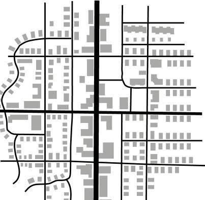 2.2 STREET DESIGN: PLANNED COMMERCIAL ARTERIAL Street Network The street network is similar to that of commercial strips.