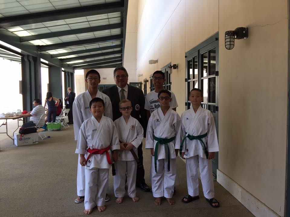 Tibon s Goju Ryu Tokubetsu Karate Travelling Team to Aliso Viejo, CA Soka