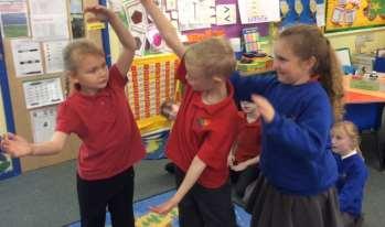 In small groups, we used rolling drama to retell how Andrew became the Patron Saint of Scotland