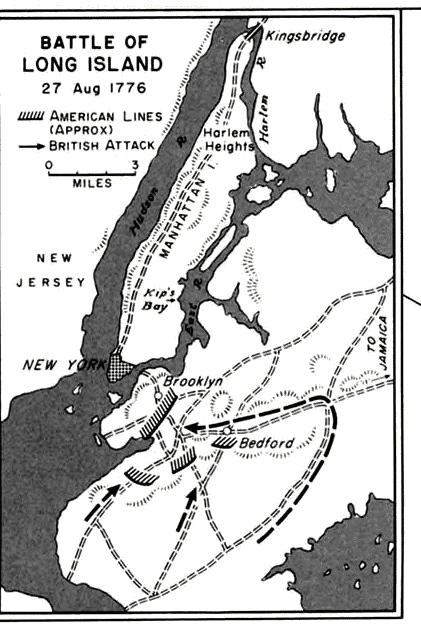 In June 1776, British ships moved into New York harbor.