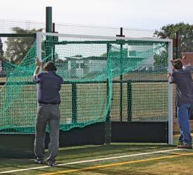 surround fence without detaching the backboards. 3.66m x 2.