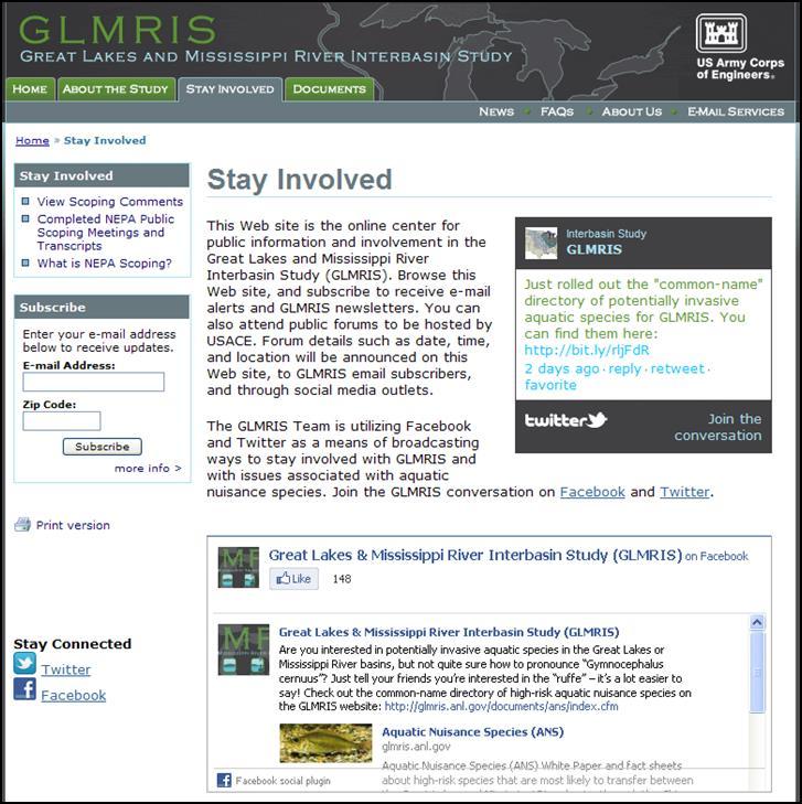 GLMRIS - Brandon Road Follow GLMRIS project at: glmris.anl.
