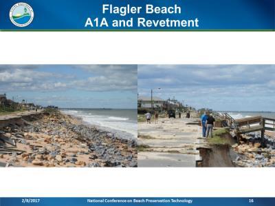 And we recommend the completion of the federal feasibility study for potential beach restoration along this segment. The next maintenance dredging of the federal navigation project in St.