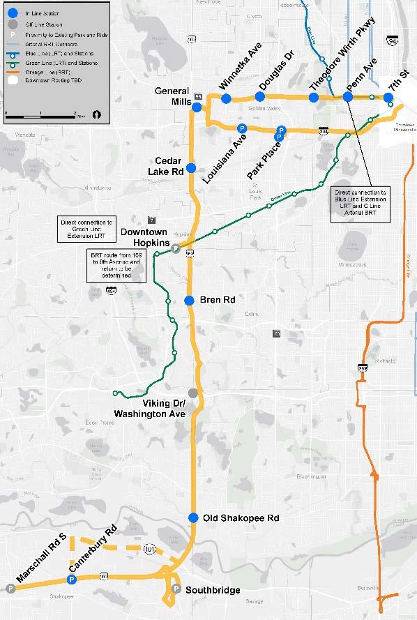 Bus Rapid Transit Alternatives Recommended for detailed analysis of alternatives