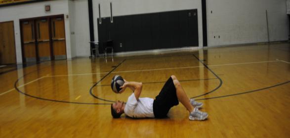 Form Shooting (Laying Down) Repeat drill until 50-75 repetitions completed 1). Lying on your back practice shooting straight up into the air. 2).