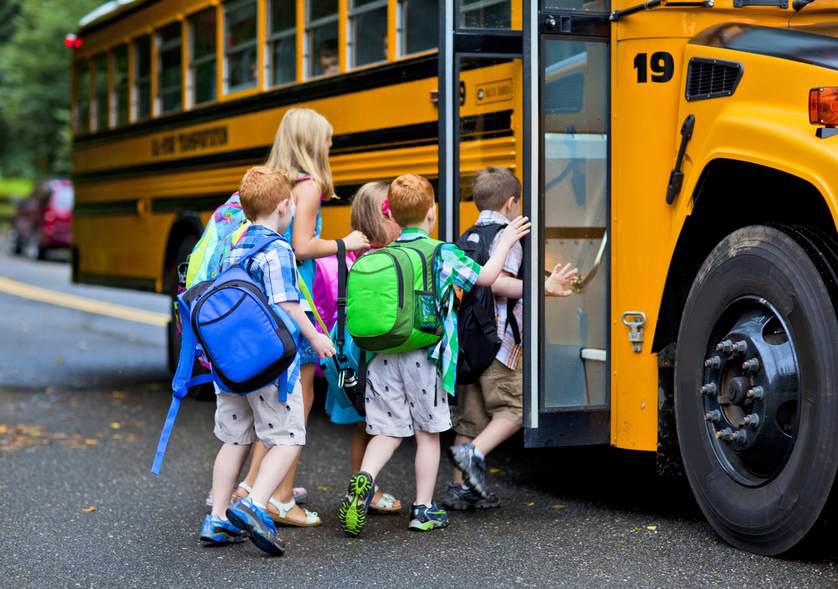 HOW TO BE SAFE TAKING THE SCHOOL BUS TO SCHOOL IF YOUR CHILD IS TAKING A SCHOOL BUS, TEACH THEM: Before you get on the bus: Be at the bus stop before the bus arrives.