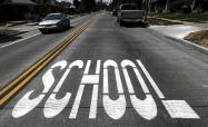 School Safety Zones aim to improve the visibility of school zones, improve driver attention, and encourage respect for the rules of the road while driving through