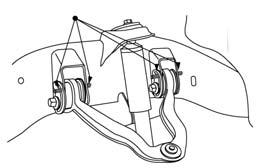 TEFLON FRICTION BLOCK Description: The rear suspension on a 'W' body vehicle incorporates a transverse leaf spring.