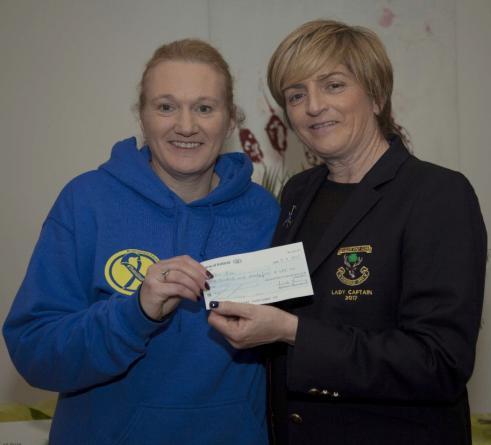 Drive in A cheque for 475 presented to the Shan Tynan fund on the night of the Mini Drive-in, which was the proceeds from a previous Ladies Tuesday competition and a