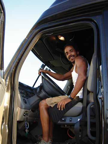 IN FOR THE LONG HAUL LONG-HAUL TRUCKER, YALE UNIVERSITY GRADUATE, and USMS national champion shares his passion for fitness BY JENNA FISHER When Siphiwe Baleka started driving his big rig, it was a