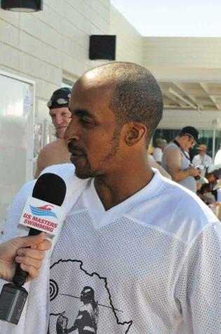 Siphiwe Baleka was interviewed for one of the daily recap videos at the 2011 Spring Nationals in Mesa, Ariz.