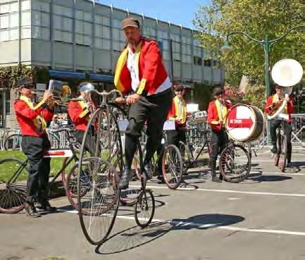 of Cycles Heritage Day - about 300 people bike valet parked ~30 guided rides - average