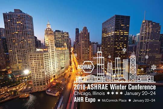 Newsletter 2018 Winter Conference & AHR Expo in Chicago: Janurary 22nd thru 24th, 2018 ASHRAE Winter Conference & AHR Expo is where passionate people come together to share knowledge, learn new