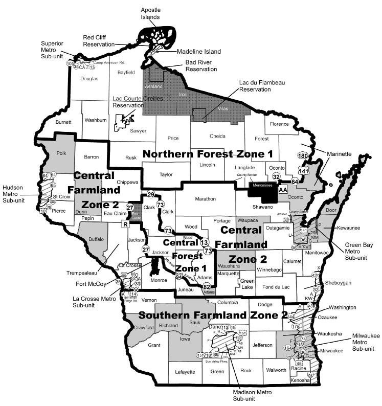 2017 Deer Season Structure and Management Zones Highly