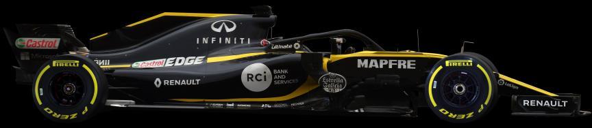 Renault Sport Formula One Team World titles Drivers: 2 Const: 2 Race wins 35 2017 pts 57 (6 th ) First GP Netherlands 1977 Podiums 100 2018 pts 35 (5 th ) First victory France 1979 (JP.