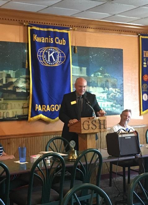 the Paragould Kiwanis Club on Tuesday,