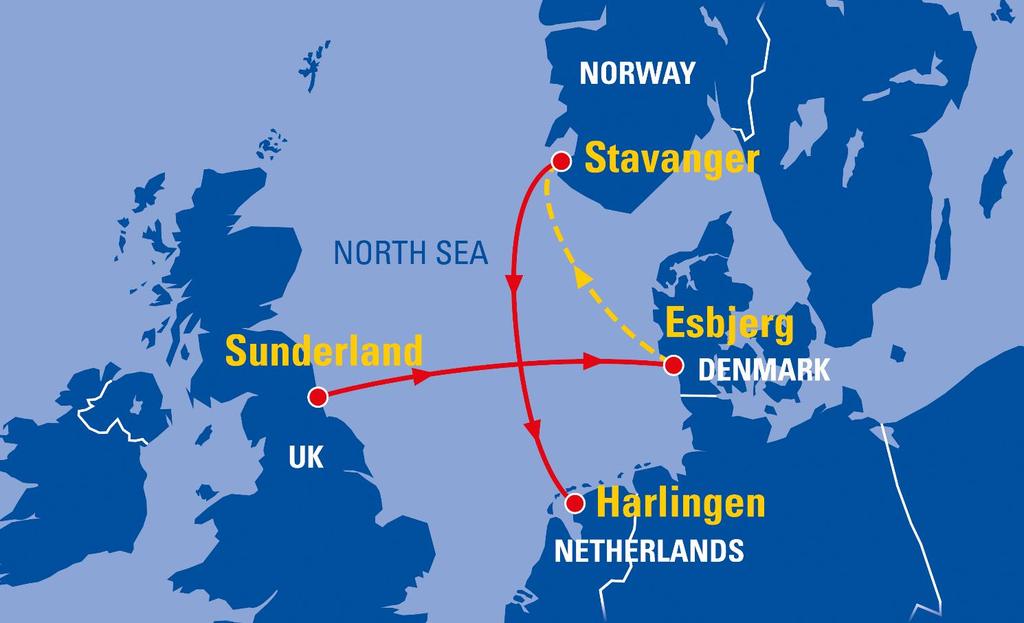 The Tall Ships Races 2018 In 2018 the Tall Ships Race is starting in the UK (Sunderland). It will be a race from Sunderland to Ebjerg (Denmark), before a cruise in company to Stavanger (Norway).
