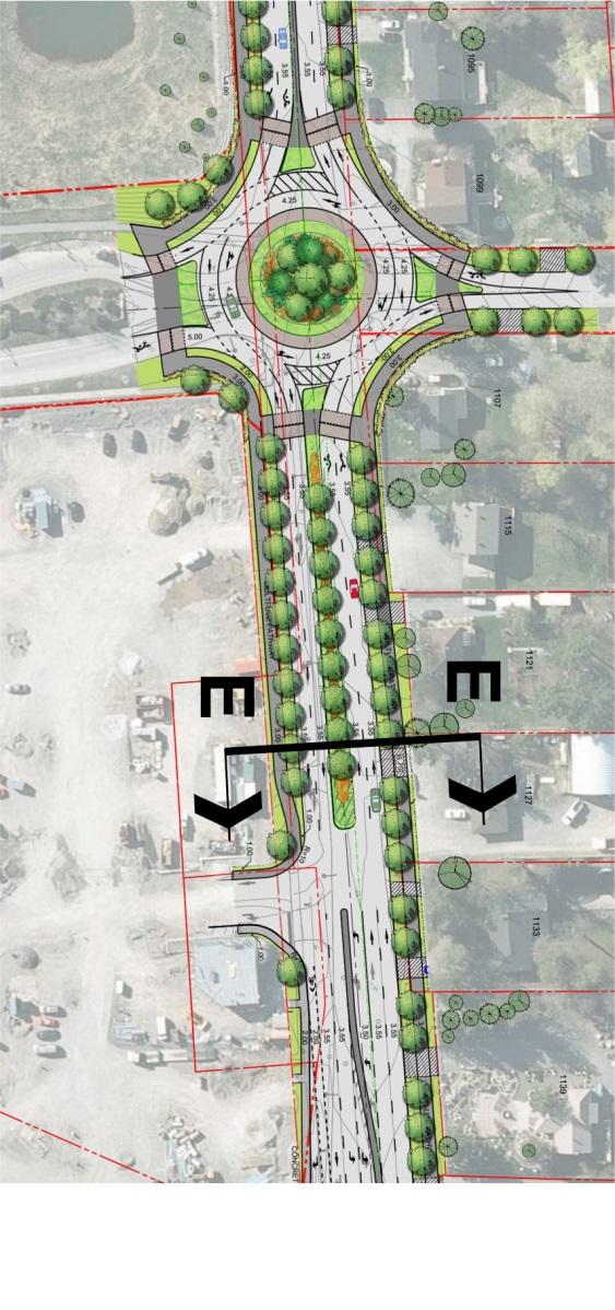 Exhibit 13 Alternative Designs Common Design South End The vehicle lane arrangement/boulevard treatment is also constant south of Kittiwake and includes the following characteristics: Four travel