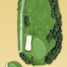 378 358 349 294 HCP 10 127 72 61 181 Depth: 30 yards Landscape beds are located at the tees and green with a hardwood forest on the right side of the hole.