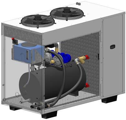 Refrigerant circuit Made with quality material by specialized personnel following rigorous brazing procedures, conforming with directive 97/23; it includes: scroll compressor designed for R410A; AISI