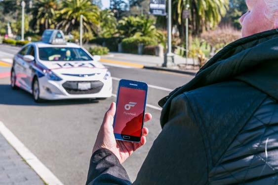 New Technology E-hail technology to allow paratransit taxi users to hail a taxi through their smartphone device Ability for wheelchair users to request