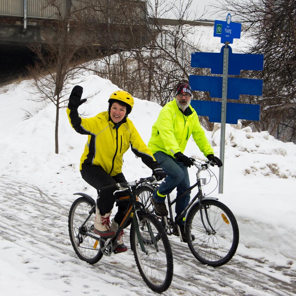 At least 3 of 23 Municipal Councillors cycle to work in the winter