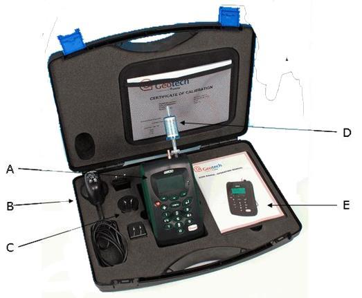 Page 8 of 61 Instrument Components - Standard Product Reference: A) Analyser B) Mains Battery