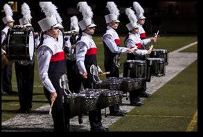 MARCHING BAND PERCUSSION SECTION Snare Drum, Quads, Bass Drum, Cymbals, Front Ensemble In order to be a part of the marching band percussion section