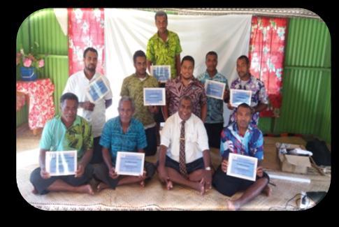 The Fish Warden Training was conducted on the 23 rd of June at Waiqori Women s Centre with eight (8) participants including the chief of Oneata.